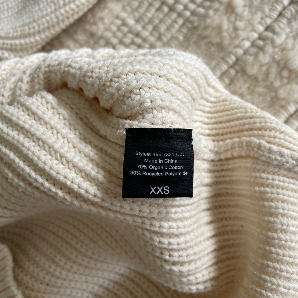 Jenni Kayne Cotton Cocoon Cardigan, Ivory, XXS - Picture 4 of 13